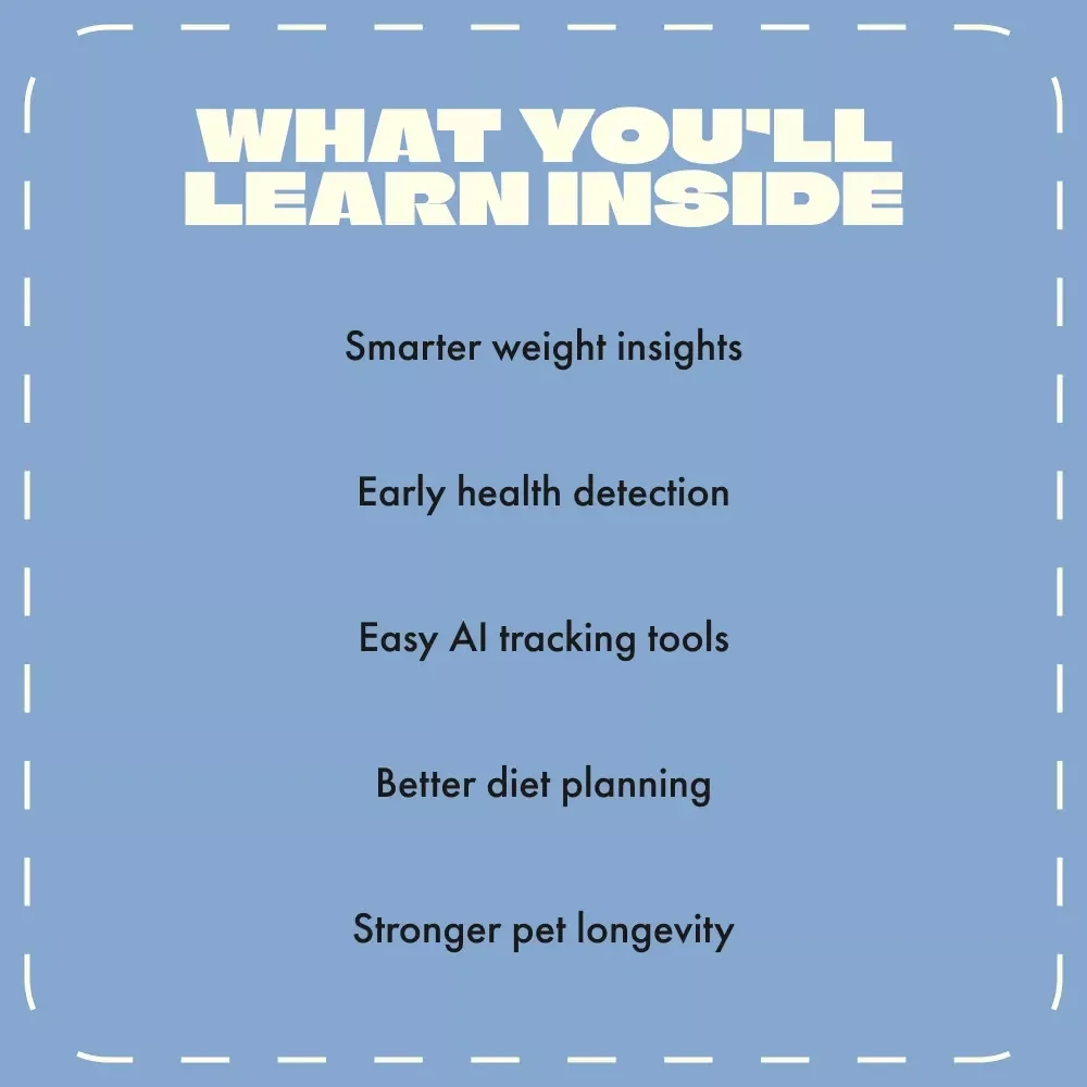 Smart Pet Weight Tracking | Digital Guide on How to Use AI to Monitor Your Pet’s Weight | Pet Health, Fitness & AI Care eBook