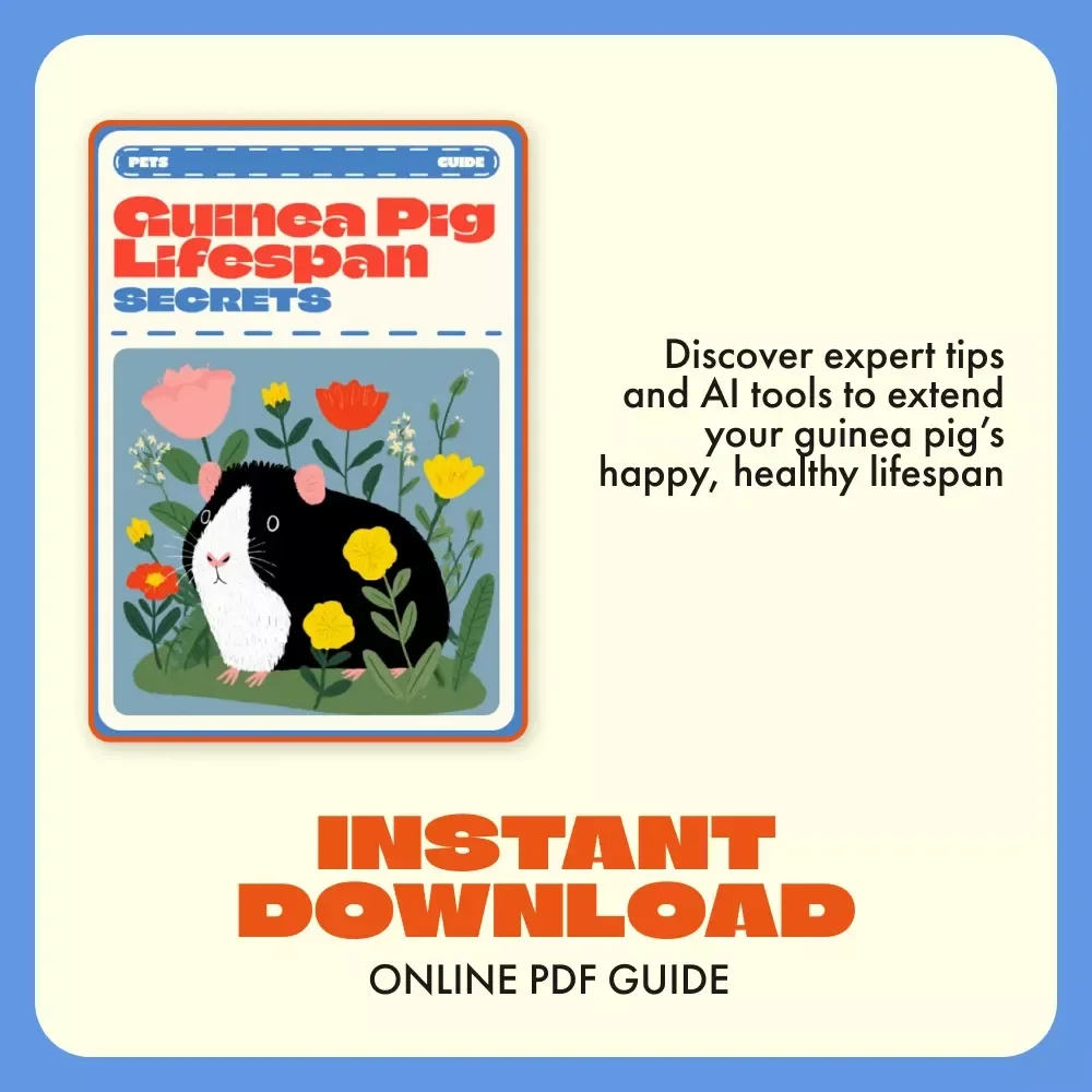 Guinea Pig Lifespan Secrets | How Long Do Guinea Pigs Live | Complete Digital Guide to Caring, Feeding & Extending Your Pet’s Life