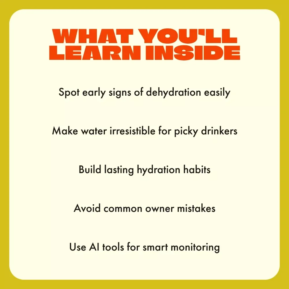 When the Bowl is Full but the Dog Isn’t: A Practical Guide to Hydrating Your Pooch | Dog Hydration eBook | Digital Download for Pet Owners | what to do when your dog won't drink water