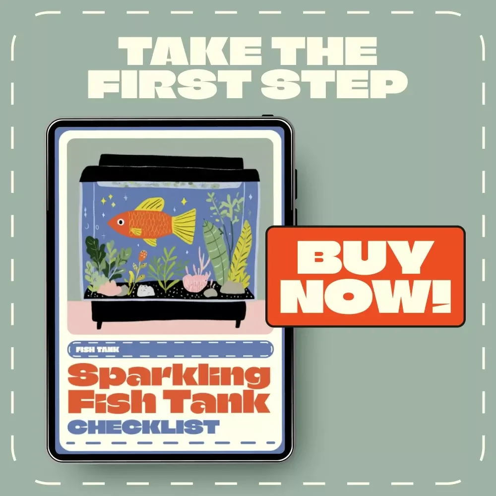 Sparkling Fish Tank Checklist | Digital Aquarium Cleaning Guide | How Often Should I Clean a Fish Tank | Printable & Editable Aquarium Maintenance Schedule