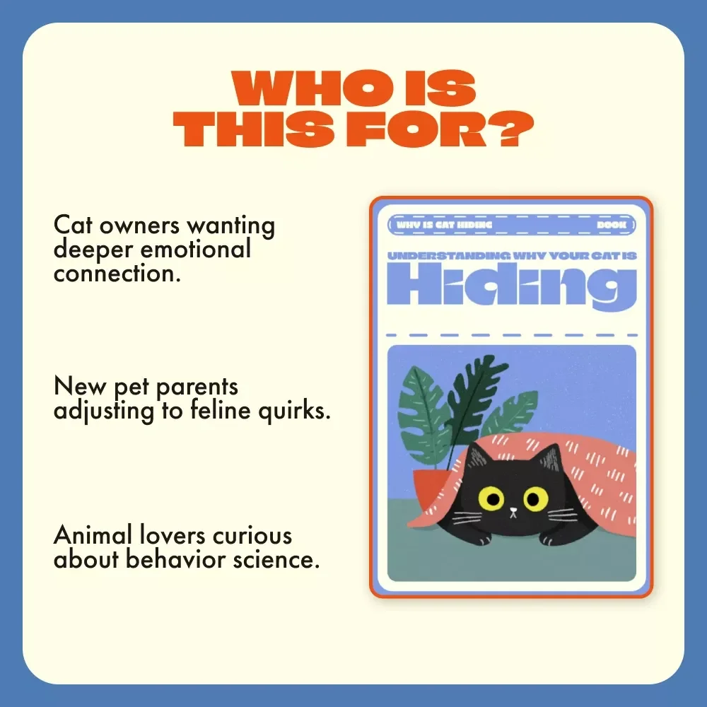 Understanding Why Your Cat Is Hiding | Cat Behavior eBook | Feline Psychology & Care Guide | Digital Download for Cat Owners Wondering “Why Is My Cat Hiding”