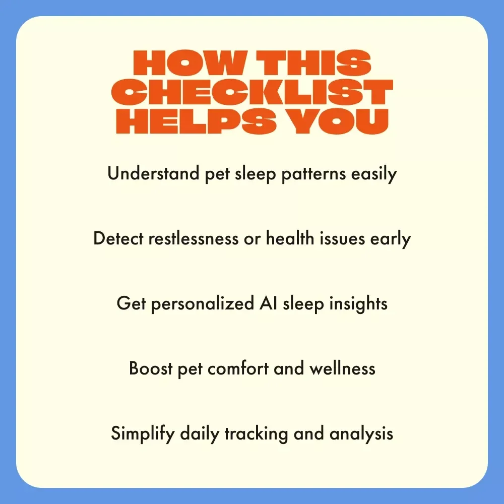 AI Sleep Tracker Checklist for Pets | How to Use AI to Analyze Your Pet’s Sleep Patterns | Digital Download Guide for Pet Owners & Animal Lovers