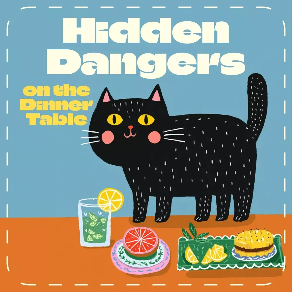 Hidden Dangers on the Dinner Table | Cat Safety Guide | Digital Download on Poisonous Foods for Cats | Pet Owner Must-Have eBook