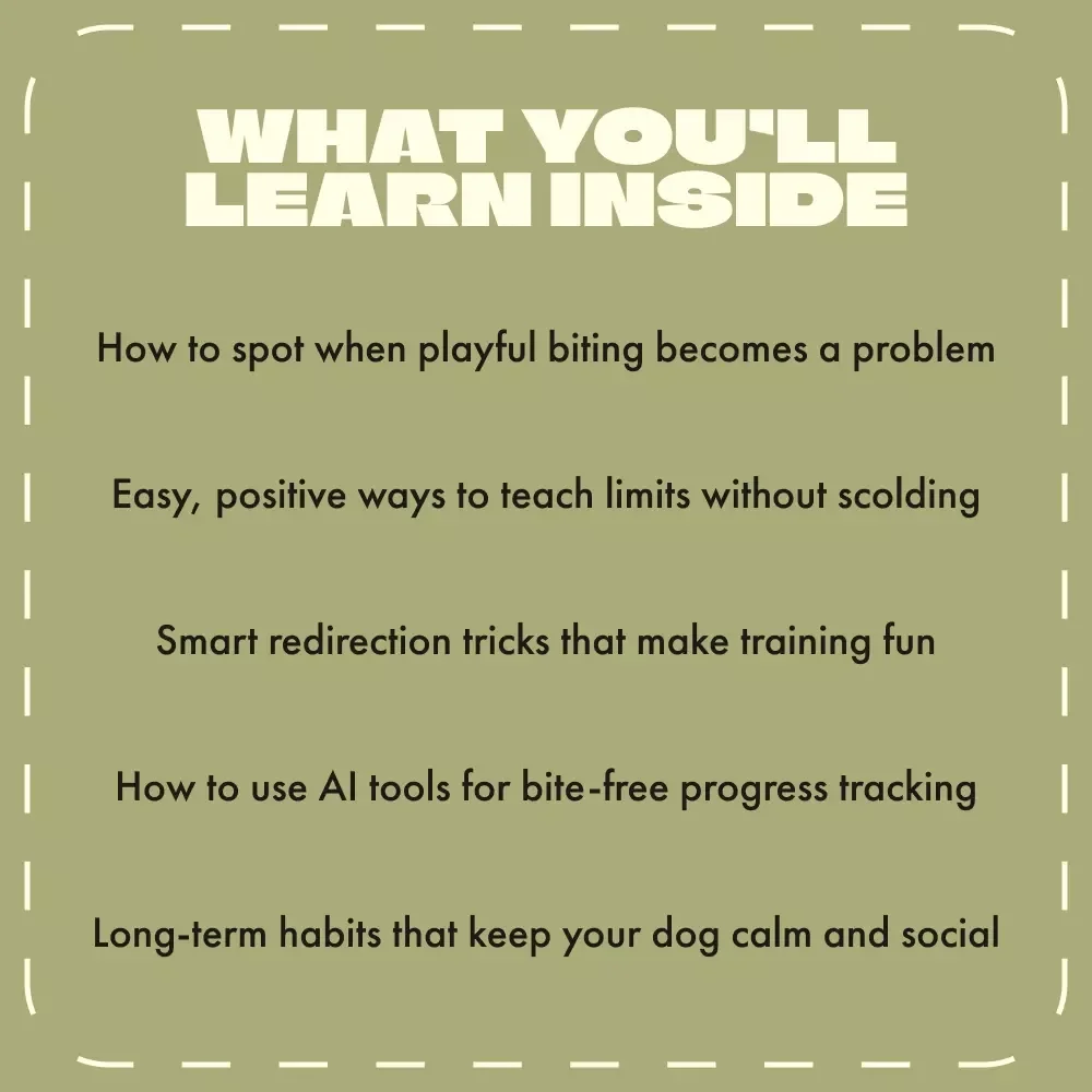 No More Nips: Tame Your Puppy’s Bite | Puppy Training Guide | How to Stop a Puppy from Biting | Gentle Puppy Behavior eBook