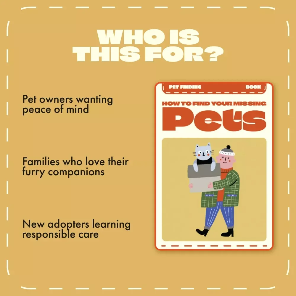 How to Find Your Missing Pet | Essential eBook Guide on What to Do If Your Pet Goes Missing | Digital Download for Pet Owners