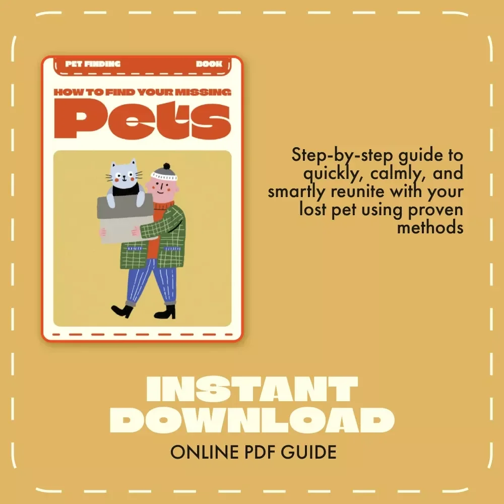 How to Find Your Missing Pet | Essential eBook Guide on What to Do If Your Pet Goes Missing | Digital Download for Pet Owners