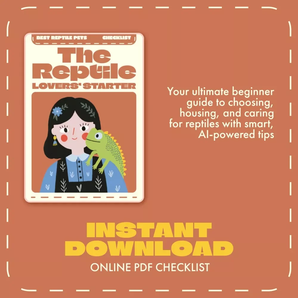The Reptile Lovers’ Starter Checklist | Digital Reptile Care Guide for Beginners | Best Reptile Pets Care Planner & Printable Checklist