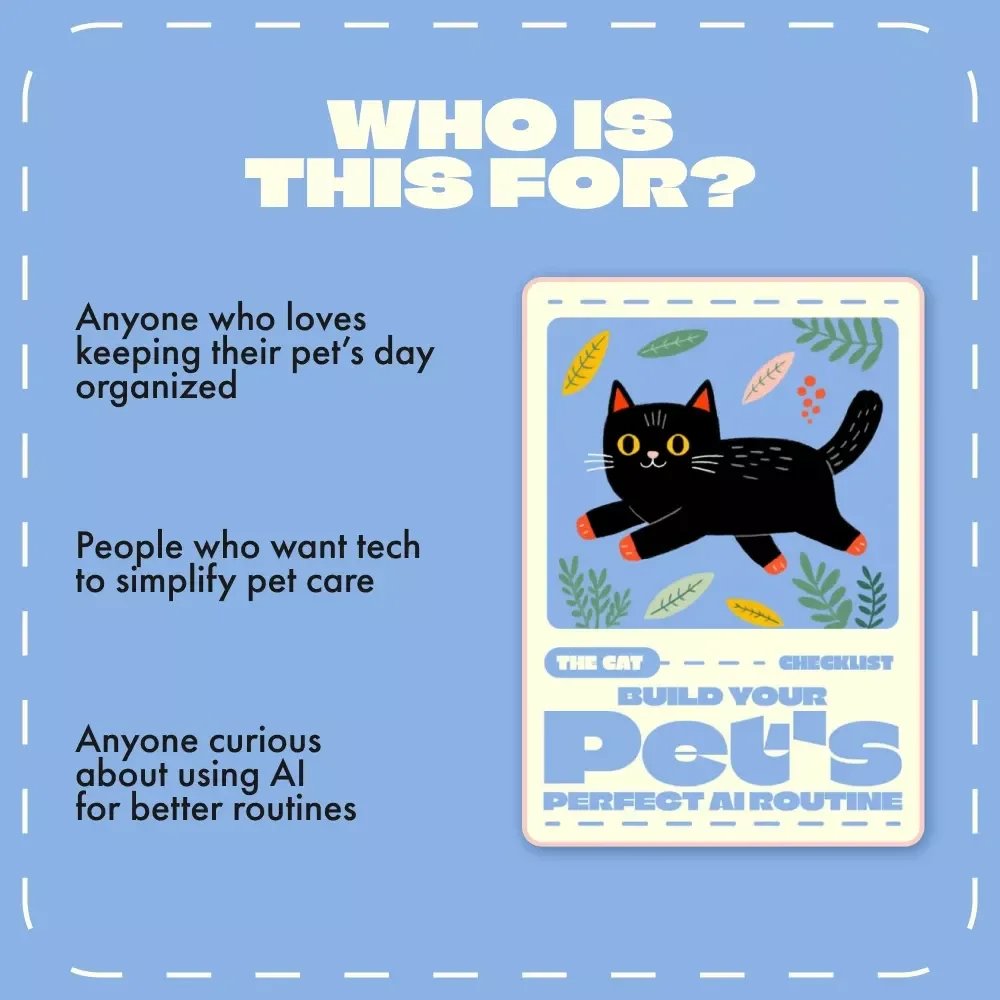 Build Your Pet’s Perfect AI Routine | Digital Pet Care Checklist | Learn how to use ai to create a pet care routine with Smart Tools & Daily Planner