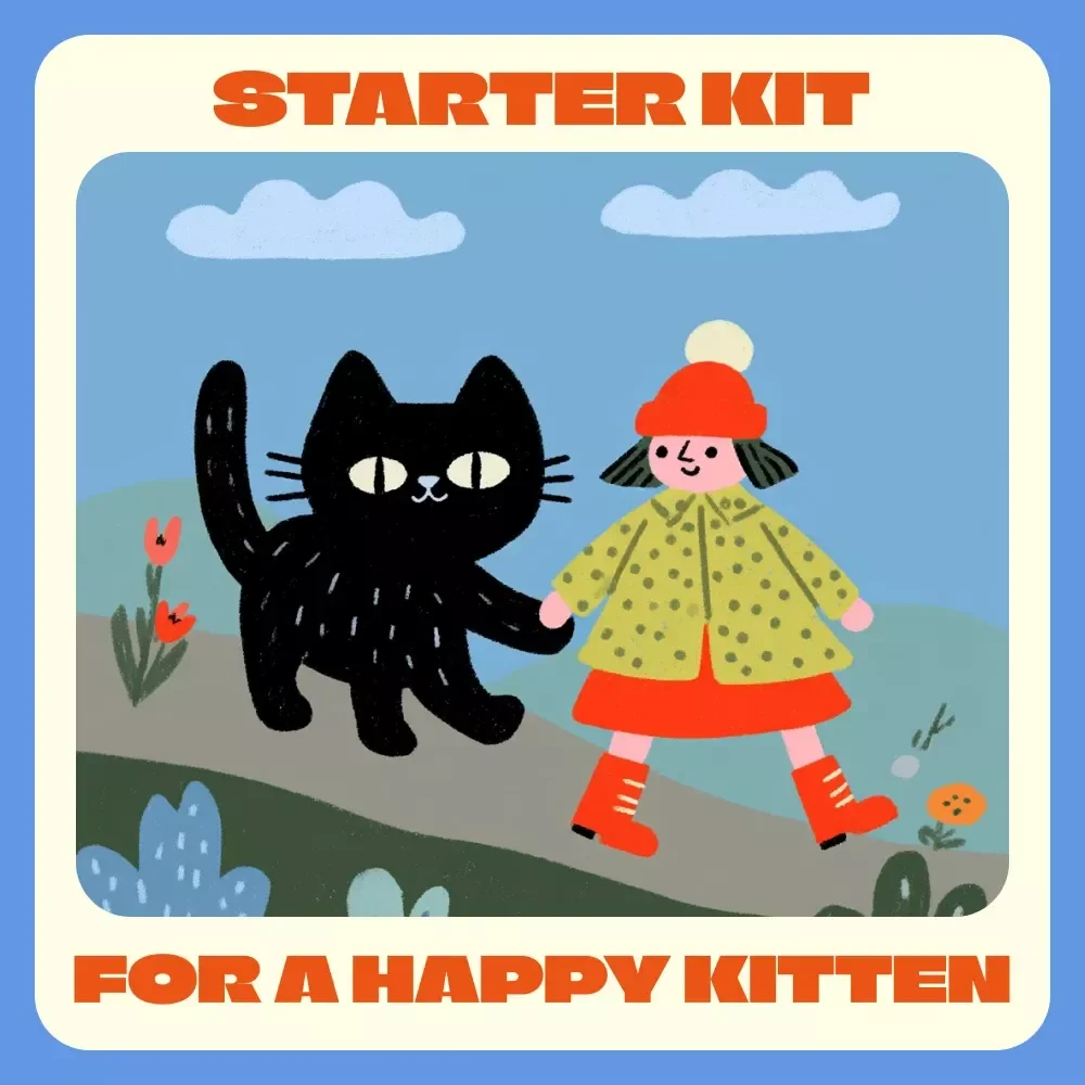Kitten Kickstart: Your Complete Starter Kit for a Happy Kitten | Digital Guide for New Cat Owners | Starter Kit for New Kitten eBook | Printable Cat Care Manual