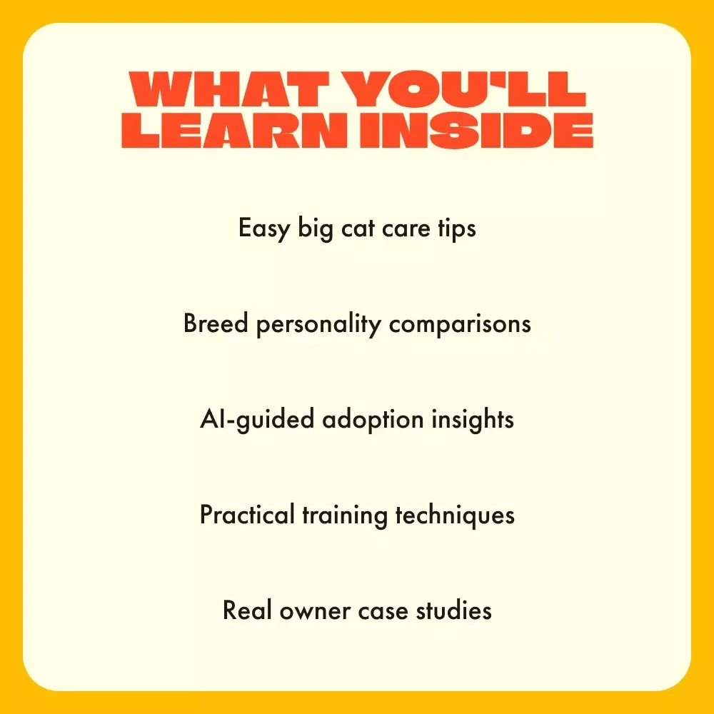 Gentle Giants of the Cat World | Ultimate Guide to Big Pet Cat Breeds | Digital Download for Cat Lovers, Pet Owners & Feline Enthusiasts