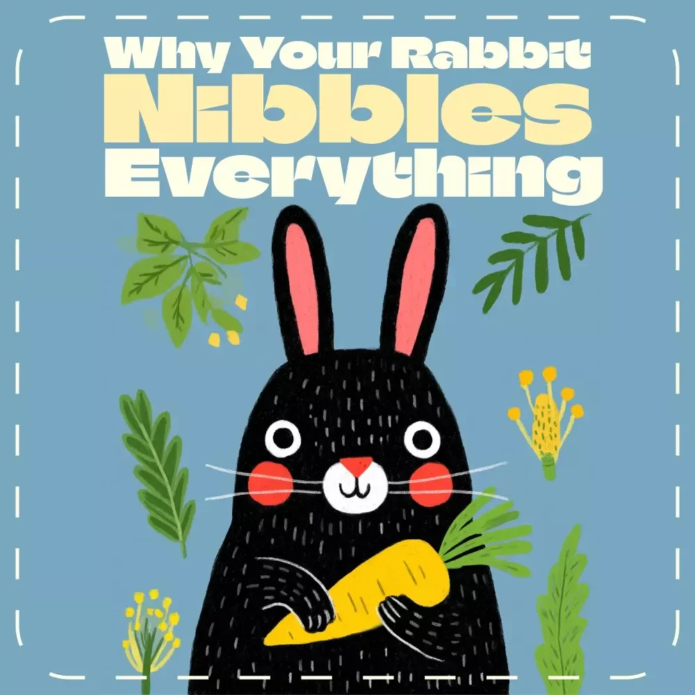 Why Your Rabbit Nibbles Everything and How to Help | Rabbit Chewing Guide | Stop Destructive Chewing Behavior | why is my rabbit chewing everything | Bunny Training & Care eBook