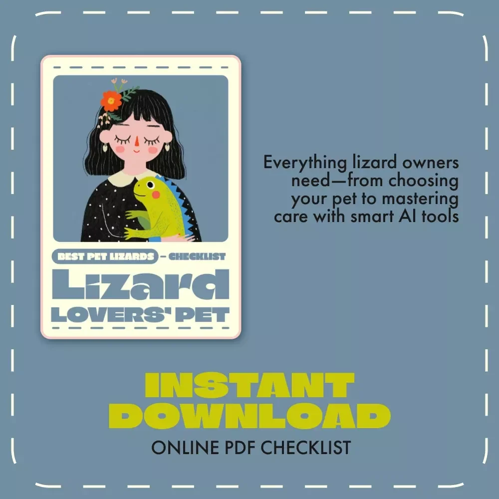 Lizard Lovers’ Pet Checklist | Digital Download Guide for Reptile Owners | Best Pet Lizards Care Essentials for Beginners & Enthusiasts