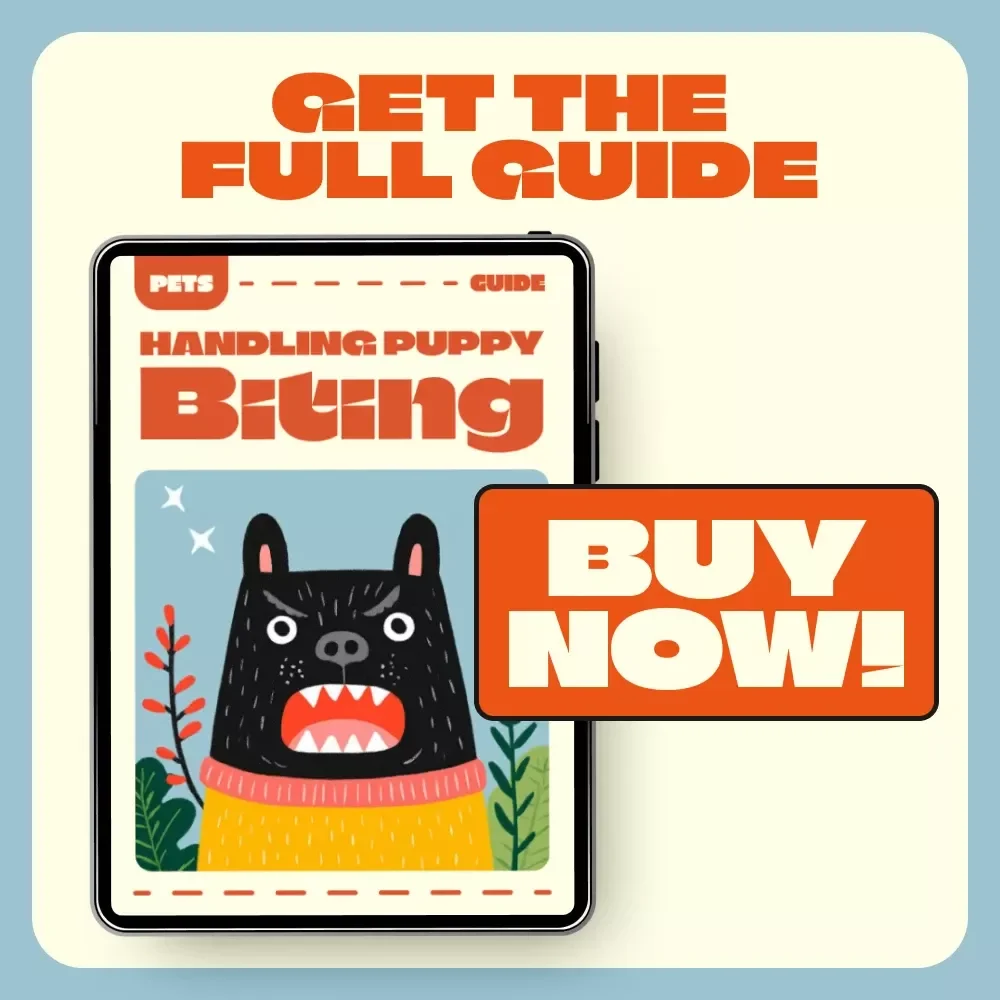 Handling Puppy Biting | How to Deal with Puppy Biting | Digital Guide for New Dog Owners | Puppy Training eBook & Printable Checklist | Gentle Behavior & Bite Control Tips