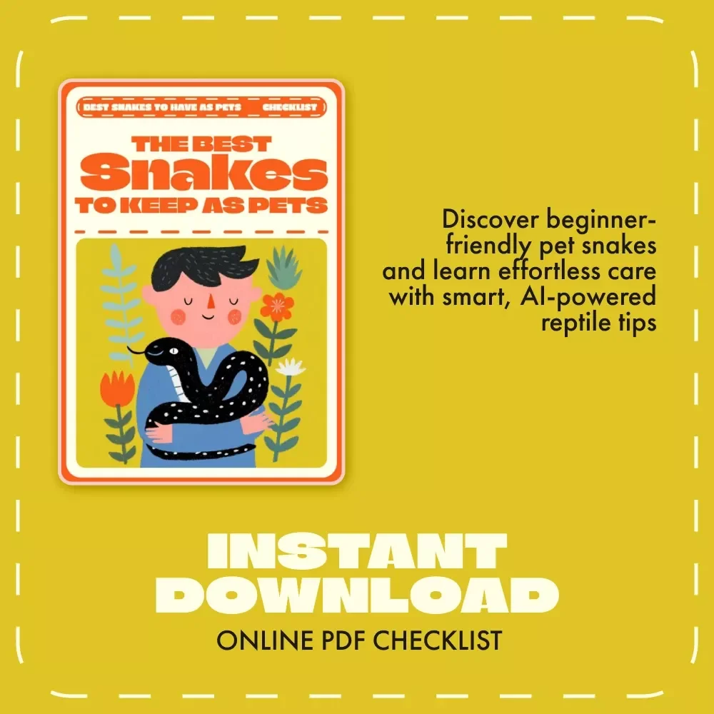 The Best Snakes to Keep as Pets – Printable Checklist for Beginners | Digital Download Guide for Reptile Lovers | Best Snakes to Have as Pets Reference Sheet