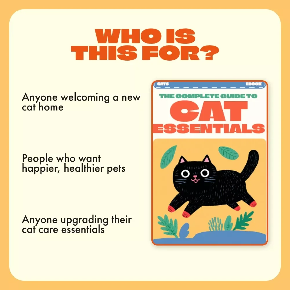 The Complete Guide to Cat Essentials | Digital eBook for Cat Owners | Cat Supplies List & Care Tips for Every Stage