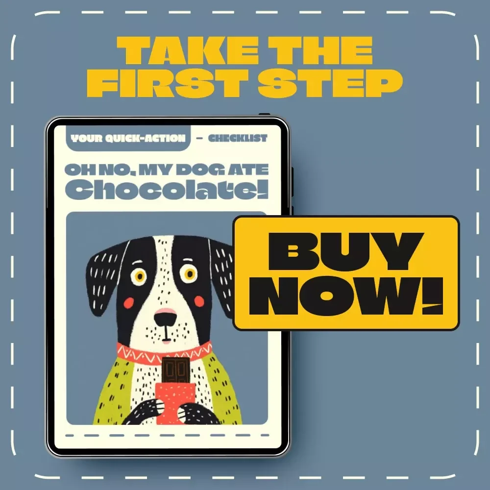 Oh No, My Dog Ate Chocolate – Emergency Pet Care Checklist | What to Do If Your Dog Eats Chocolate | Printable & Digital Pet Safety Guide