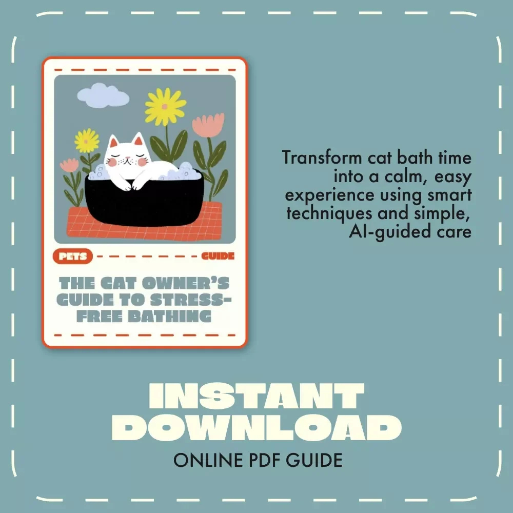 The Cat Owner’s Guide to Stress-Free Bathing | Digital Cat Care Guide for Pet Owners | How to Bathe a Cat at Home Made Easy | Cat Grooming & Bathing eBook for Beginners