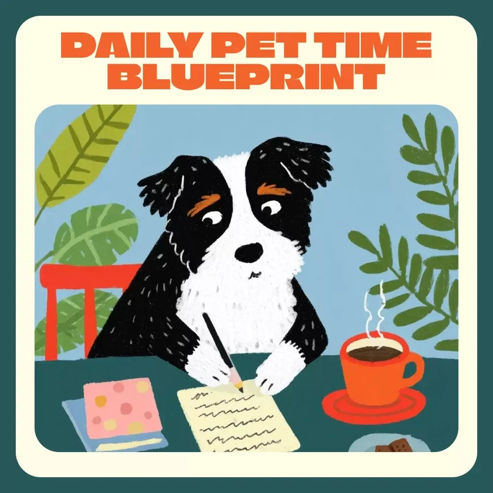 Daily Pet Time Blueprint | Printable Pet Care CHECKLIST | Digital Download Guide for How Much Time Do Pets Need Daily | Routine Tracker for Pet Owners