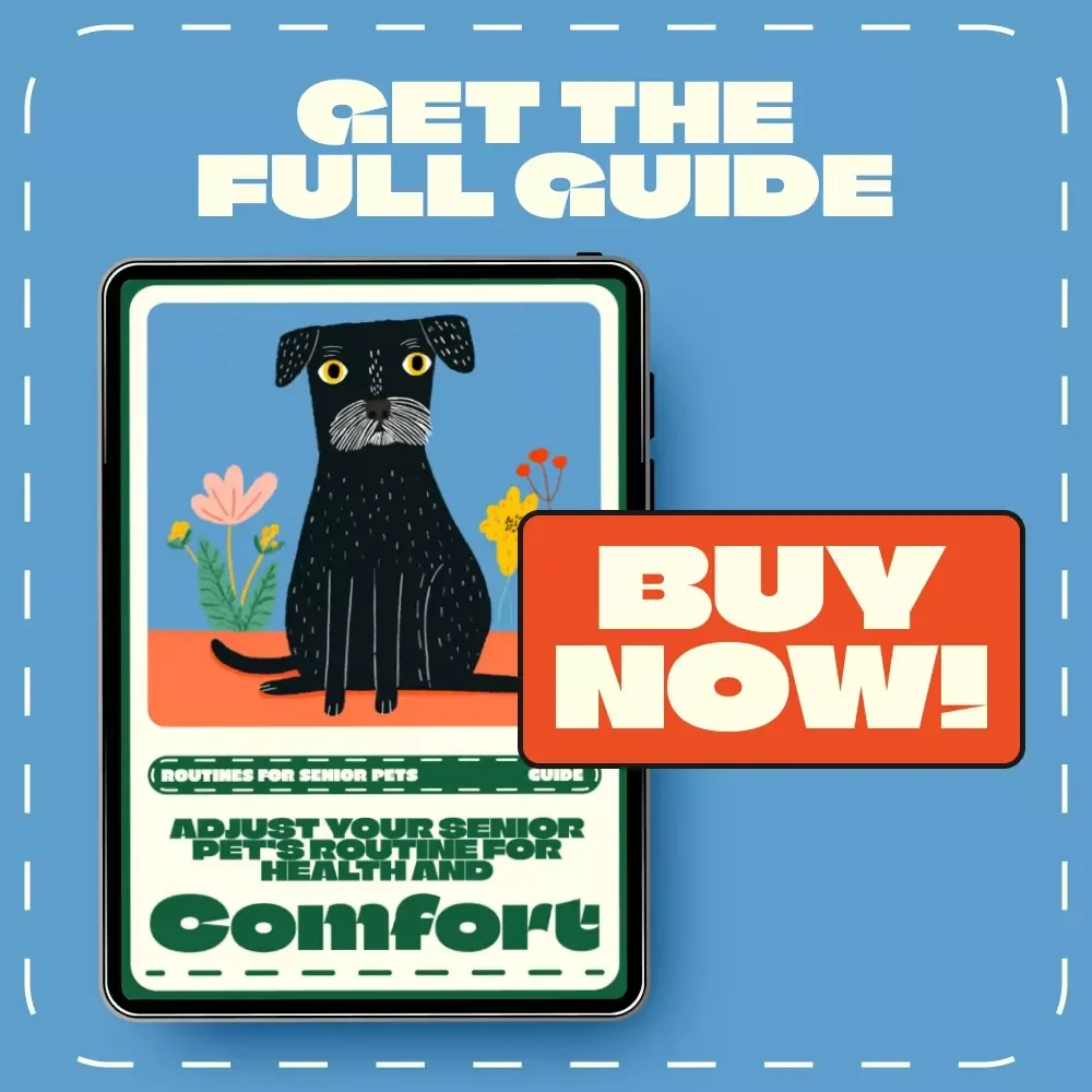 Adjust Your Senior Pet’s Routine for Health and Comfort | Senior Pet Care eBook | Digital Download Guide for Aging Pets, Dog & Cat Wellness, Pet Routine Adjustment Tips