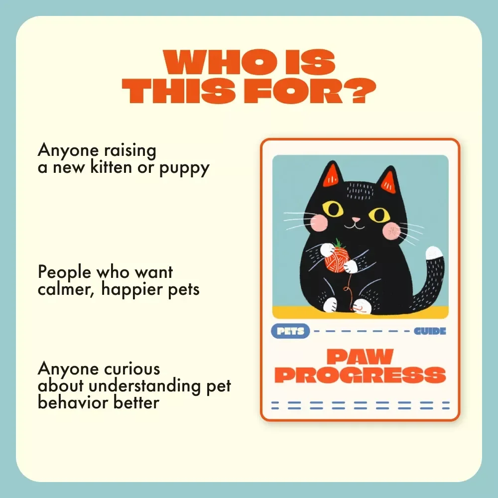 Paw Progress | Ultimate Pet Behavior Tracking Guide for the First Month | Digital Download for Pet Parents, Trainers & Animal Lovers