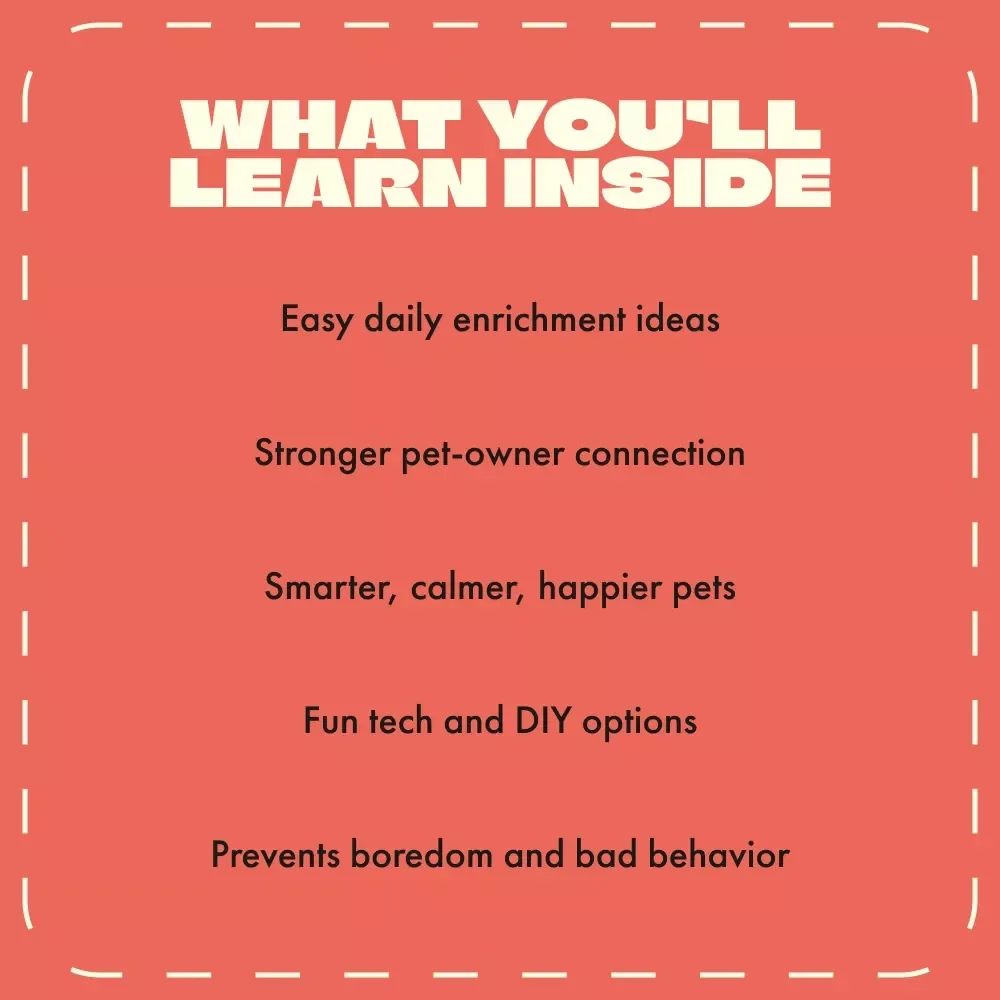 Creative Mental Stimulation for Pets | eBook for Dog & Cat Owners | Fun Brain Games, DIY Challenges, and Enrichment Ideas for Smarter, Happier Pets | Mental Stimulation Activities for Pets Guide
