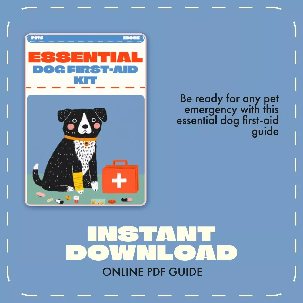 Essential Dog First-Aid Kit | Printable Pet Safety eBook | What to Include in a Dog First-Aid Kit | Emergency Care Guide for Dog Owners
