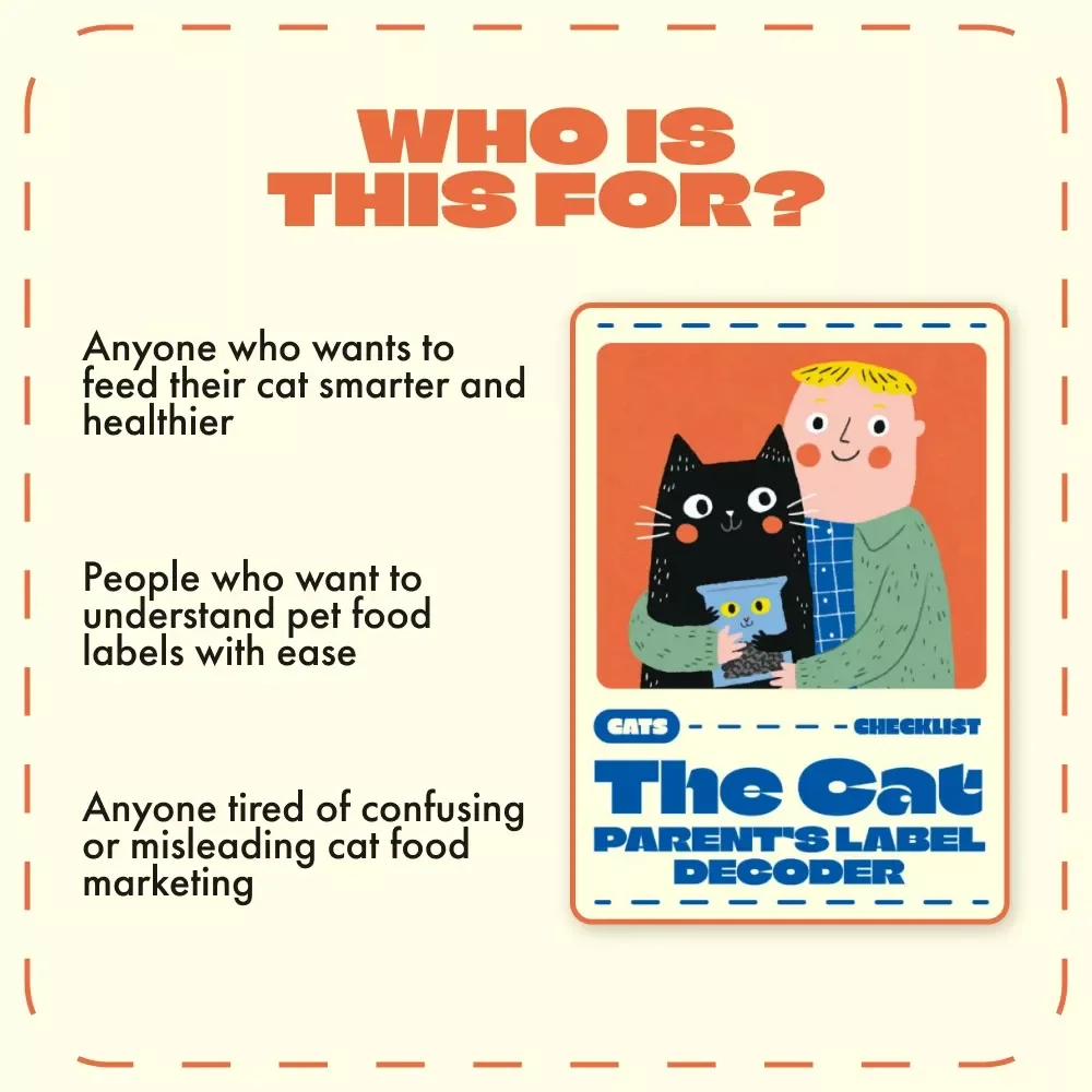 The Cat Parent’s Label Decoder | Digital Cat Food Guide for Smart Pet Owners | Learn How to Read Cat Food Labels, Decode Ingredients & Choose the Best Nutrition