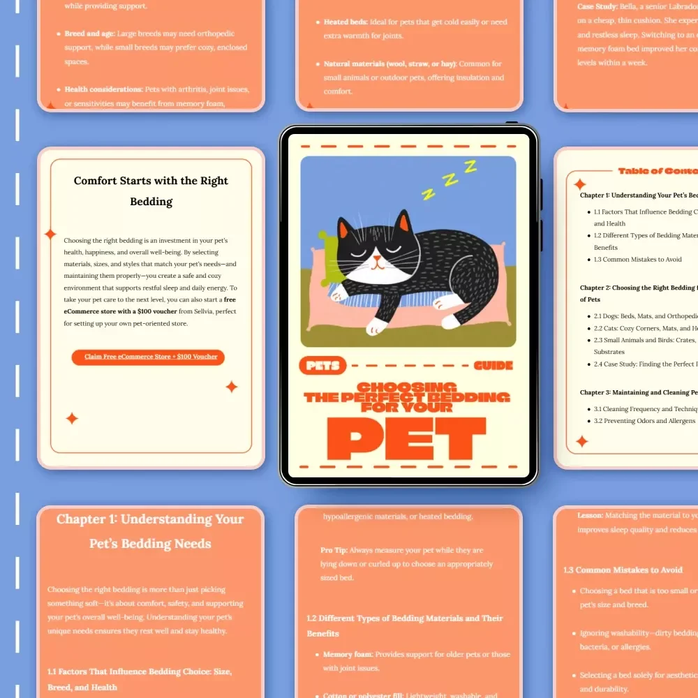 Choosing the Perfect Bedding for Your Pet | Digital Guide for Pet Owners | How to Choose the Right Bedding for Dogs, Cats & Small Pets