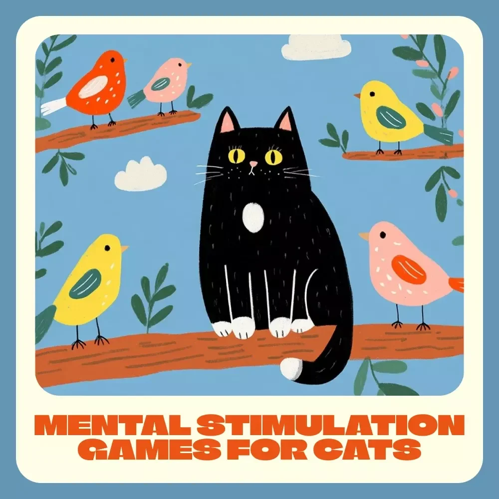 10 Mental Stimulation Games Your Cat Will Love | Fun Checklist for Indoor Cats | Digital Download for Cat Owners | Mental Stimulation Games for Cats
