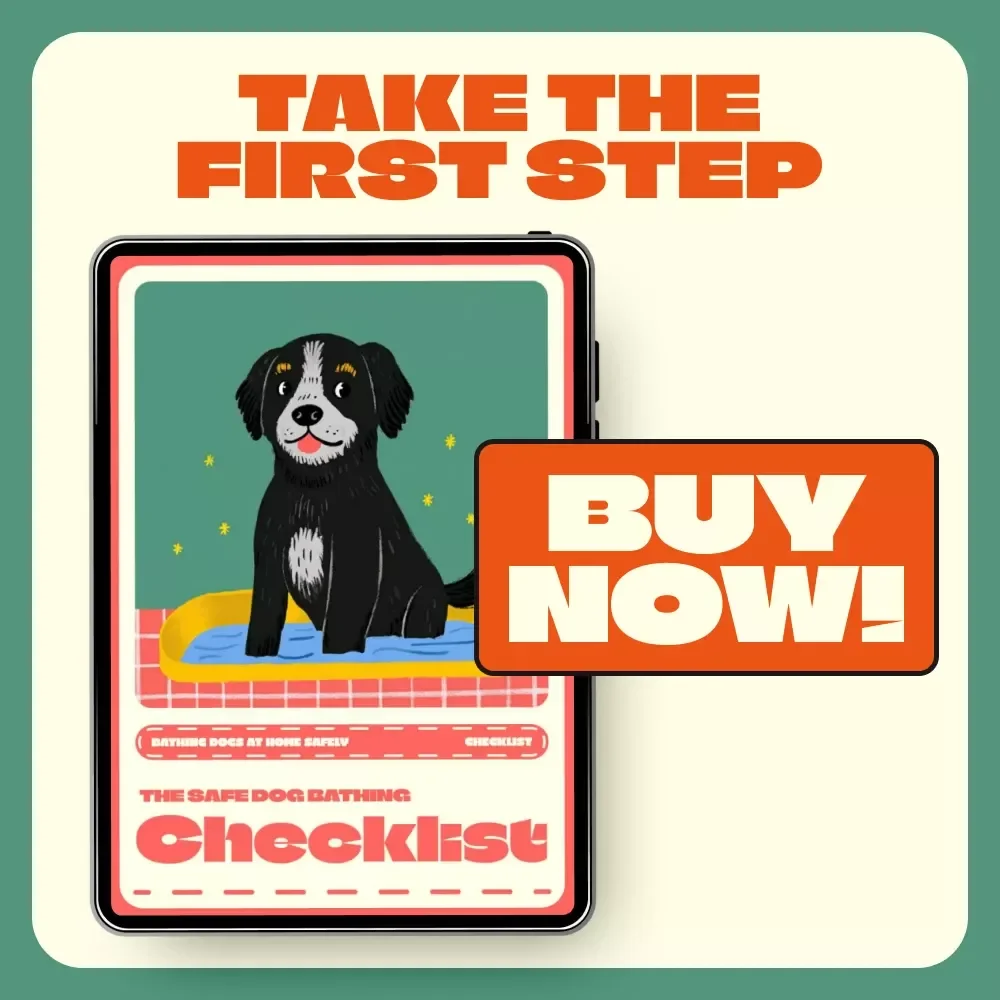 The Safe Dog Bathing Checklist | Printable Digital Download for Bathing Dogs at Home Safely | Pet Grooming Guide for Dog Owners and Pet Lovers