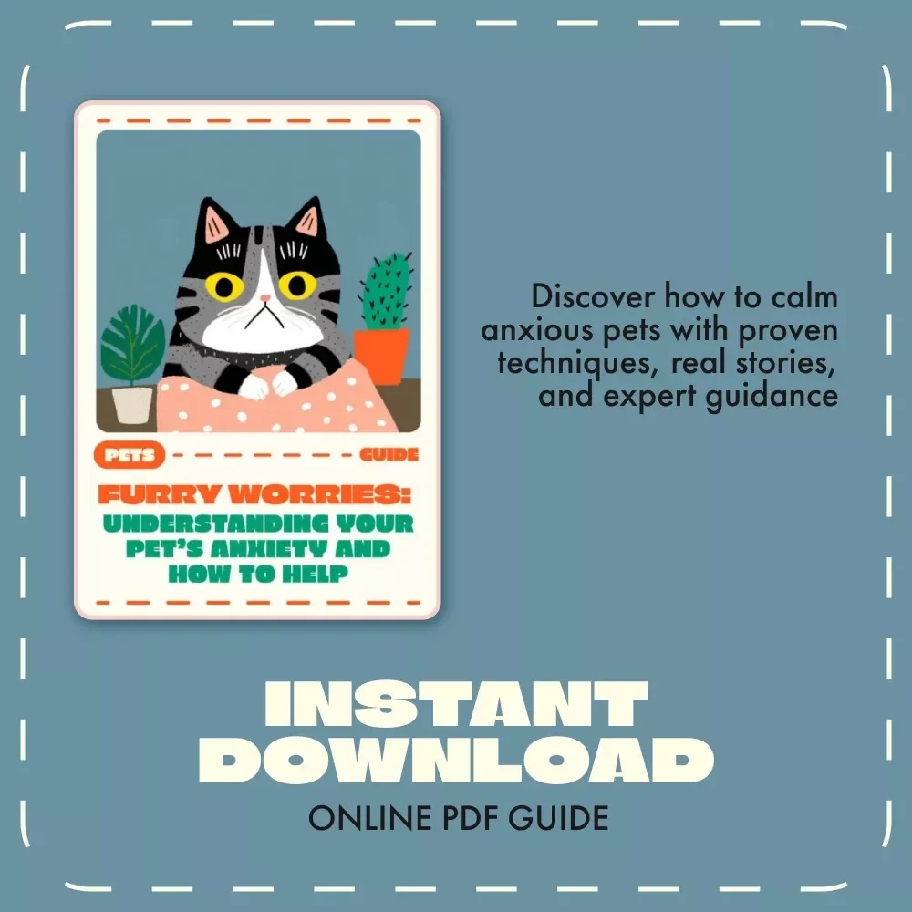 Furry Worries: Understanding Your Pet’s Anxiety and How to Help | Pet Anxiety eBook, Dog & Cat Behavior Guide, Calm Pets Digital Download