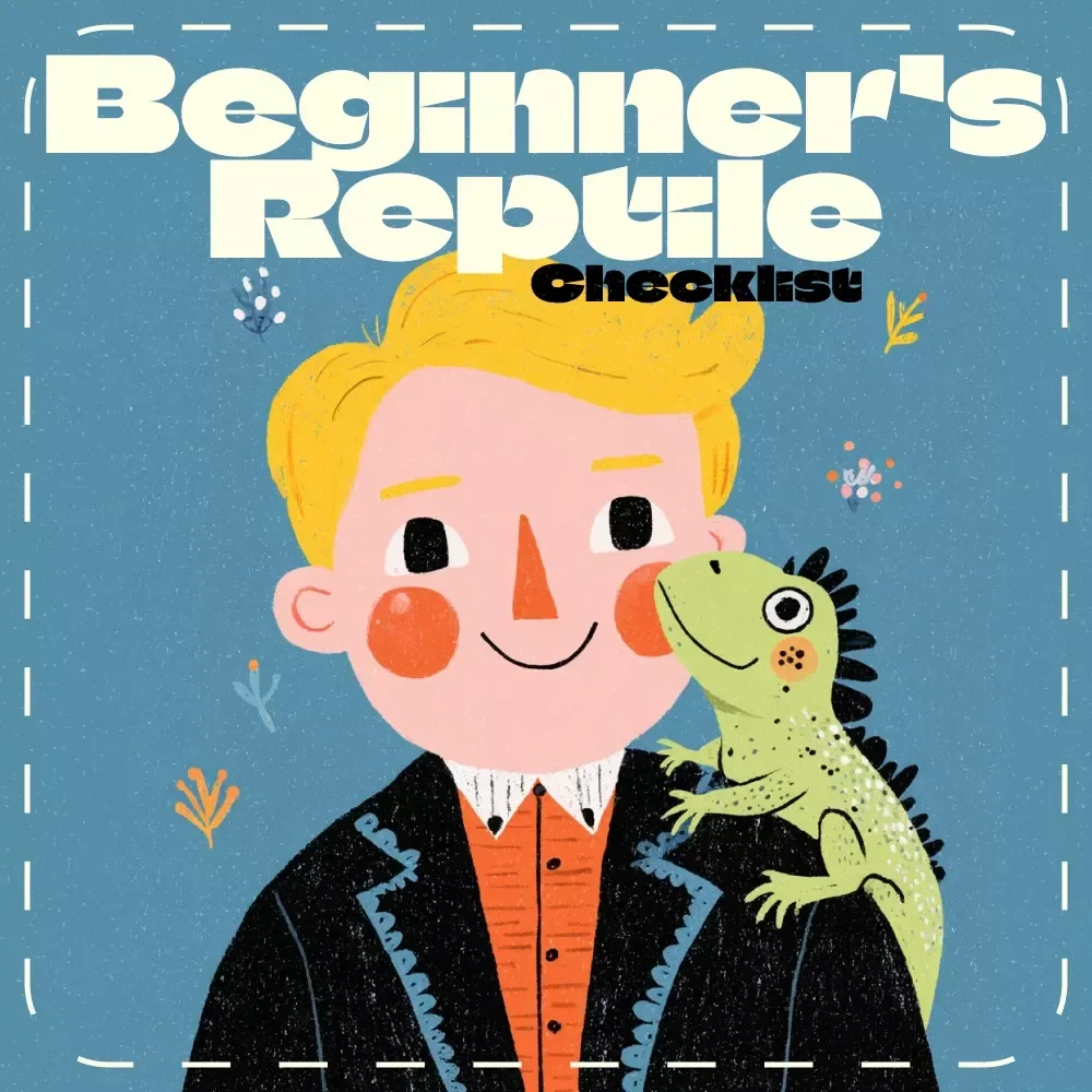 Beginner’s Reptile Checklist | Printable Digital Download for Pet Reptiles for Beginners | Step-by-Step Reptile Care Guide for New Owners | Easy Habitat, Feeding & AI Monitoring Tips