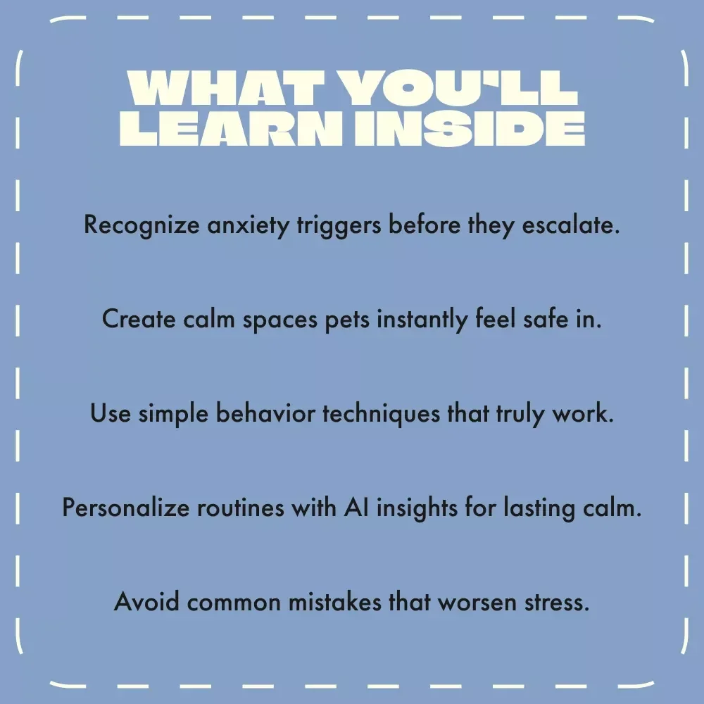Calm Companions: Your Guide to Helping Pets Overcome Anxiety | Gentle Tips for Pets with Anxiety | Digital Download Guide for Pet Owners