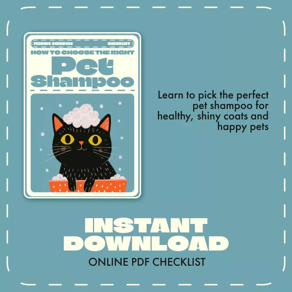 How to Choose the Right Pet Shampoo | Digital Guide for Pet Owners | Pet Care eBook | Pet Grooming Checklist | Dog & Cat Bathing Tips | Natural Ingredient Pet Shampoo Advice