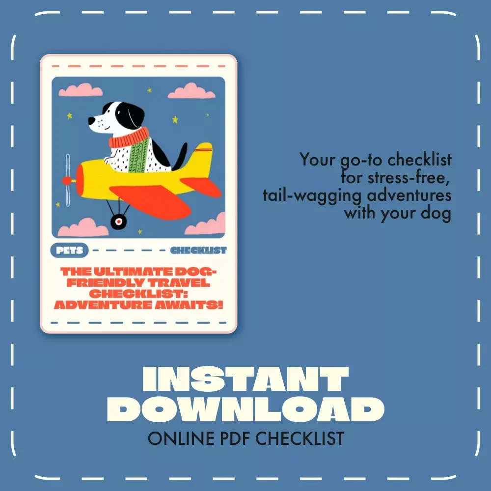 The Ultimate Dog-Friendly Travel Checklist: Adventure Awaits! | Printable Pet Travel Planner for Dog Owners | Tips for Traveling with Dogs | Digital Download