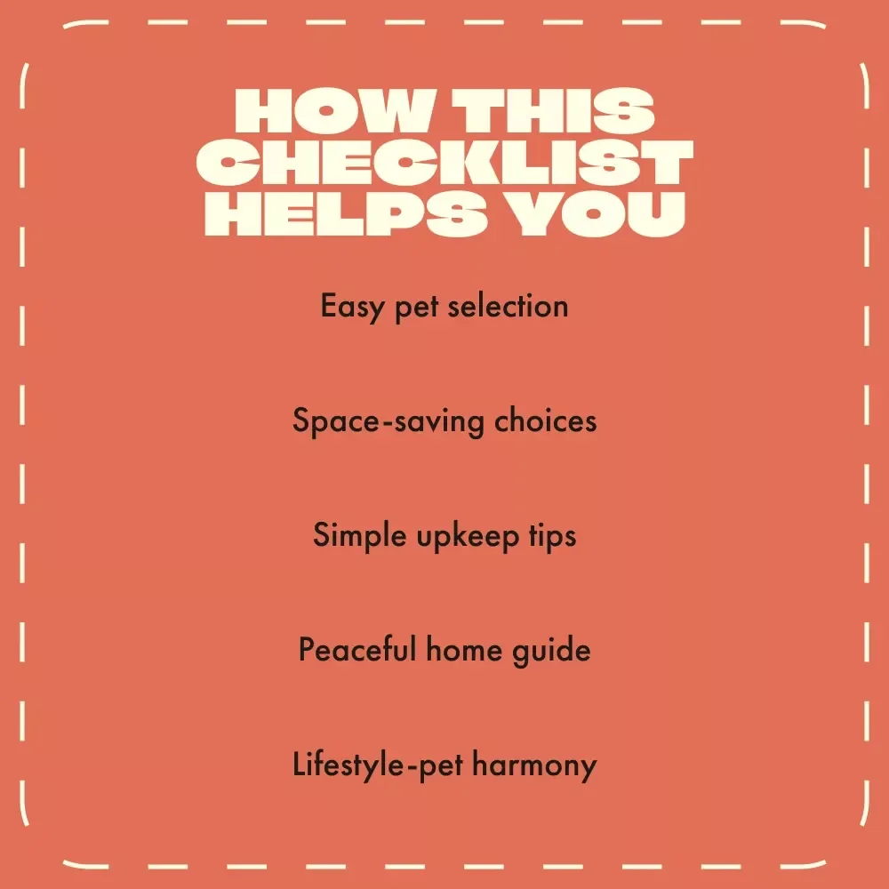 Quiet Companions Checklist | Best Quiet Pets for Apartments | Digital Download Pet Guide for Small Spaces & Low-Noise Living