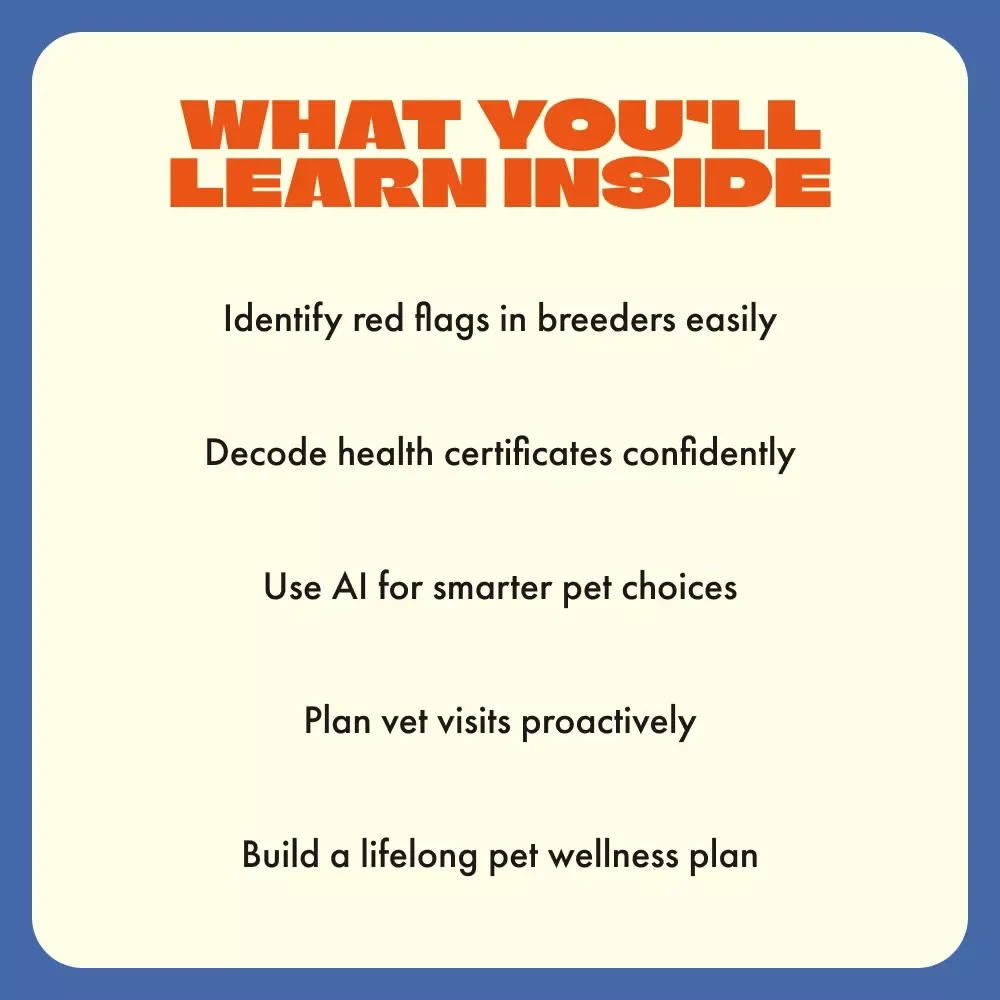 Healthy Companions Begin with Smart Choices — Pet Owner’s Essential Guide on How to Avoid Pets with Genetic Health Risks | Digital Download eBook for Responsible Pet Lovers
