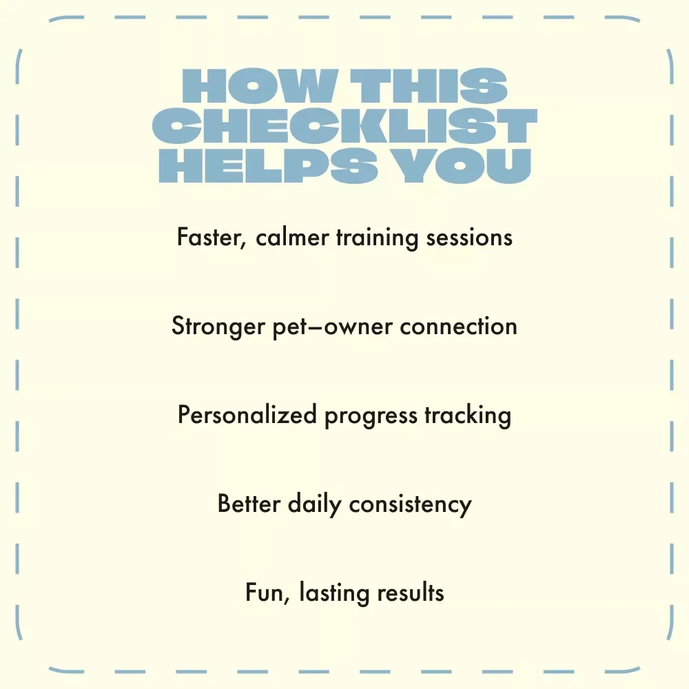 Smart Training Made Simple | AI-Powered Pet Training Checklist | Using AI for Pet Training Tips for Smarter, Happier Pets
