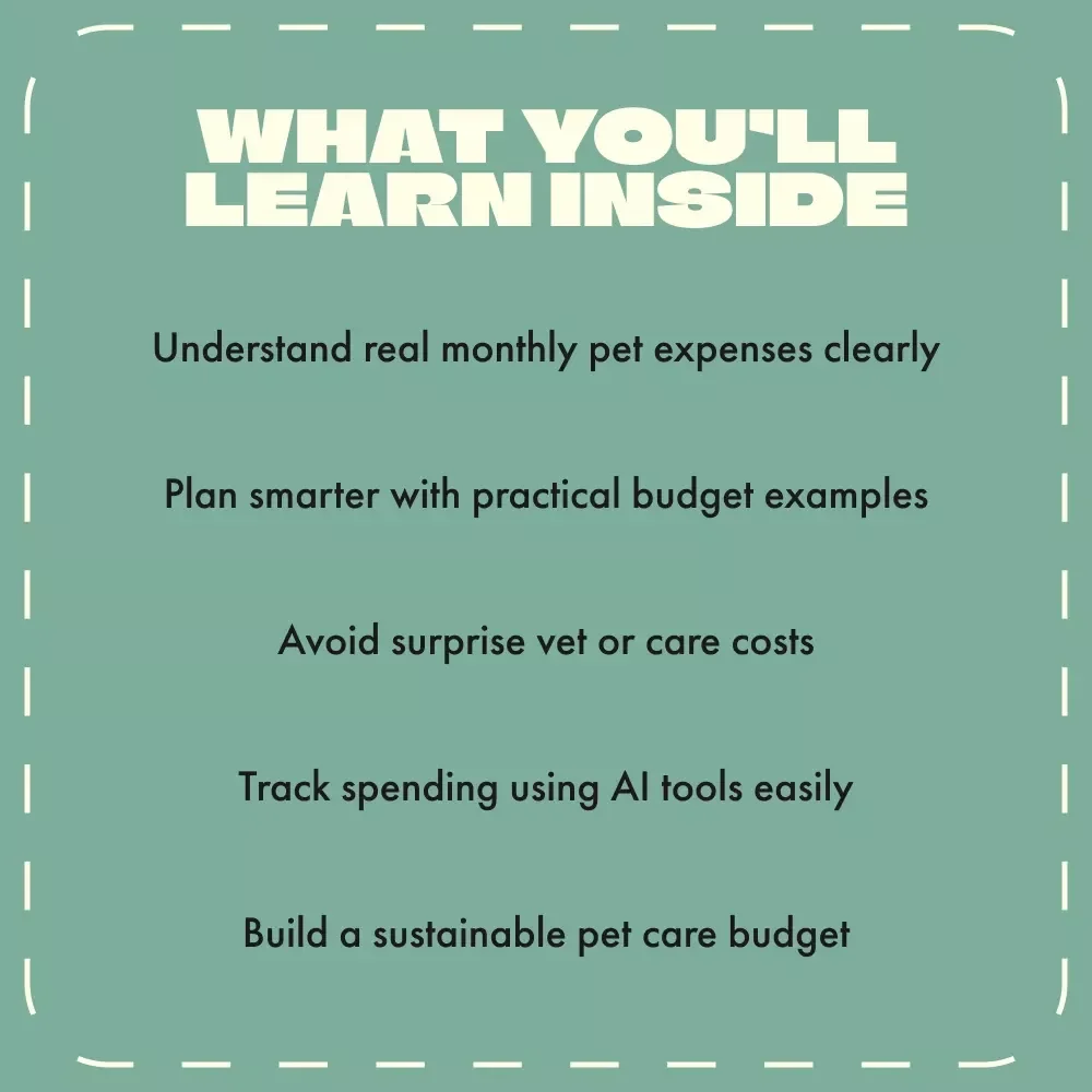 How Much Your Pet Costs Each Month | Digital Guide, eBook & Budget Planner for Pet Owners | Pet Expense Tracker, Financial Planning, and Cost Breakdown for Dogs, Cats & Small Pets