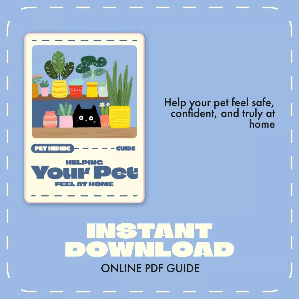 Helping Your Pet Feel at Home | Digital Guide for Pet Owners | How to Deal with Pet Hiding | Comfort & Behavior Support eBook