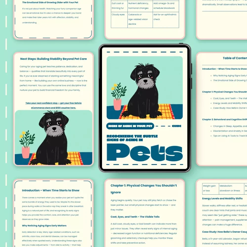 Recognizing the Subtle Signs of Aging in Pets | Digital Guide for Pet Parents | How to Recognize Signs of Aging in Pets | eBook for Dog and Cat Owners