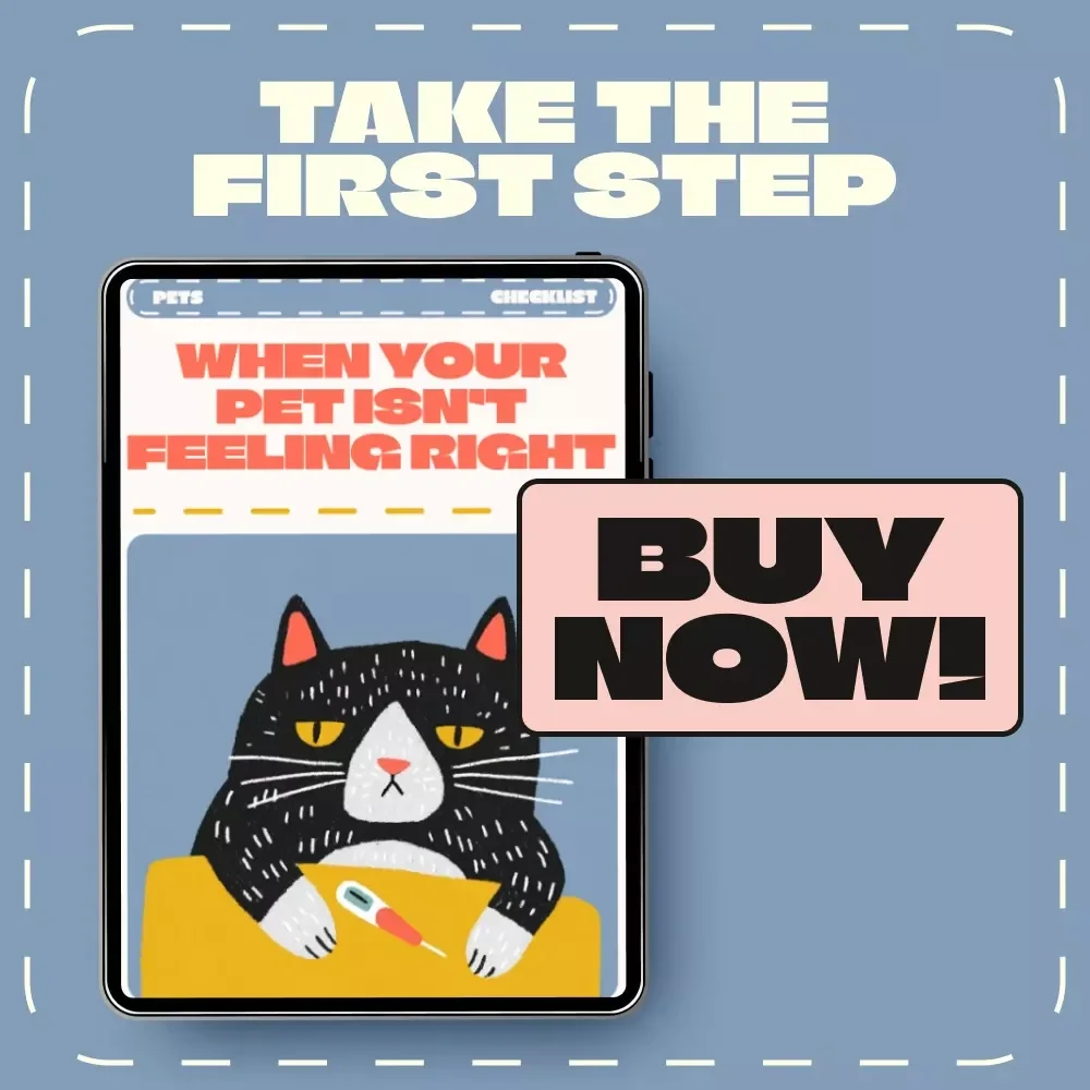 When Your Pet Isn’t Feeling Right – Printable Pet Health Checklist | Digital Download Guide to Recognize Signs a Pet Is Sick, Spot Early Symptoms & Track Pet Wellness