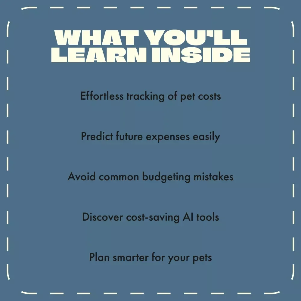 AI-Powered Pet Budgeting | Digital eBook for Smart Pet Owners | Using AI to Plan Pet Budget & Save Money on Pet Care