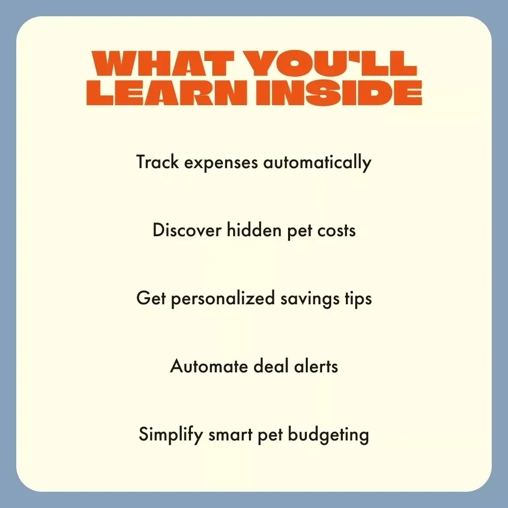 The AI Way to Save on Pet Care | Digital Guide for Smarter Pet Budgets with Food and Supply AI Cost Tracker | Save Money on Pet Food, Vet Bills & More