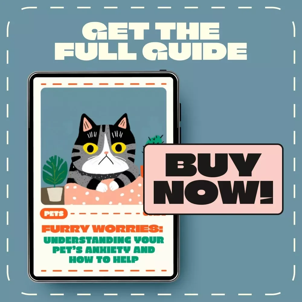 Furry Worries: Understanding Your Pet’s Anxiety and How to Help | Pet Anxiety eBook, Dog & Cat Behavior Guide, Calm Pets Digital Download