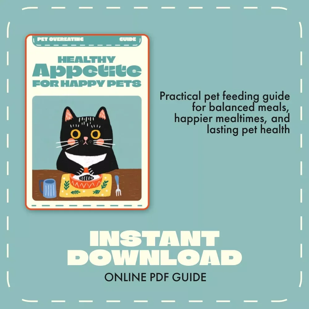 Healthy Appetite for Happy Pets | Digital Pet Nutrition Guide, eBook & Feeding Checklist for Dogs and Cats | Balanced Meals, Feeding Schedule & Pet Health Tips