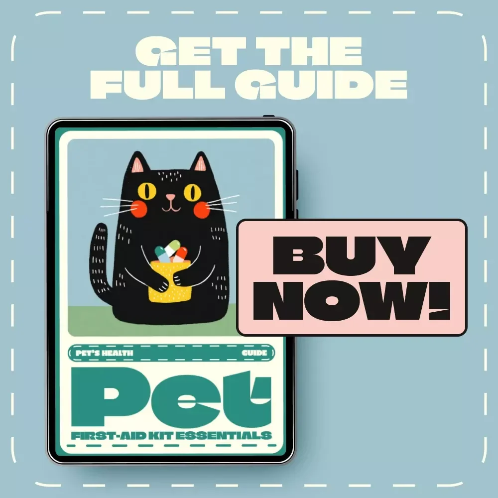 Pet First-Aid Kit Essentials | Digital Download Guide for Pet Owners | Pet Safety eBook, Printable Checklist & Emergency Care Manual