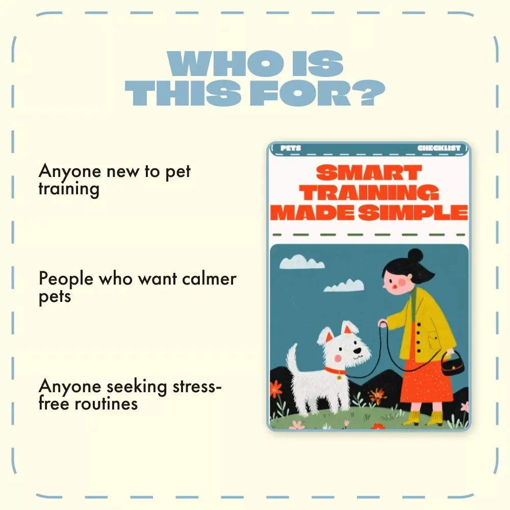 Smart Training Made Simple | AI-Powered Pet Training Checklist | Using AI for Pet Training Tips for Smarter, Happier Pets