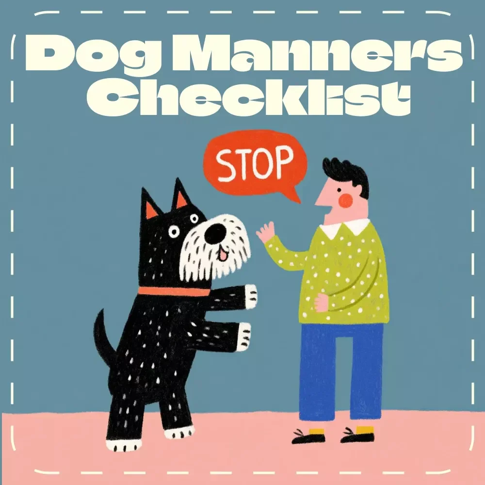 Stop the Jumping! The Ultimate Dog Manners Checklist | Dog Training Guide | Puppy Behavior eBook | Positive Reinforcement Printable | Digital Download for Pet Owners