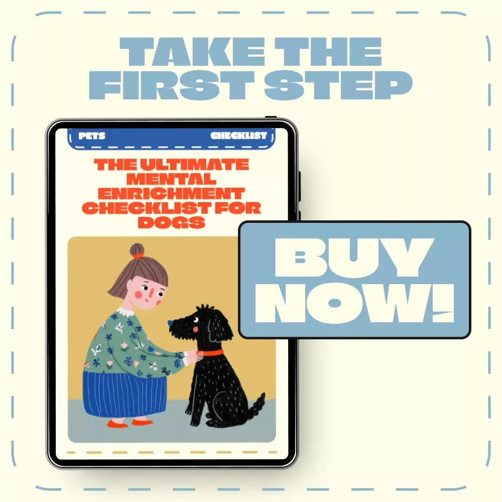 The Ultimate Mental Enrichment Checklist for Dogs | Digital Download for Dog Owners | Printable Guide with Mental Enrichment Ideas for Dogs